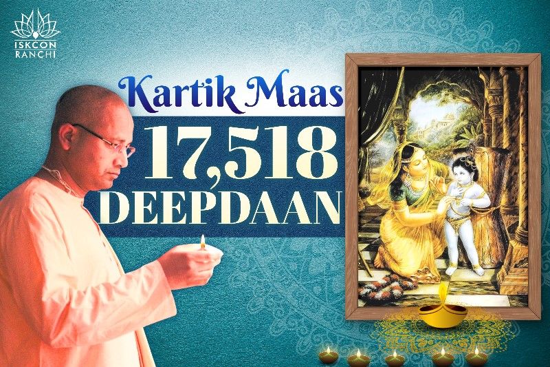 🪔 ISKCON Ranchi – Deep Daan Report (Kartik Month 2025) 🪔